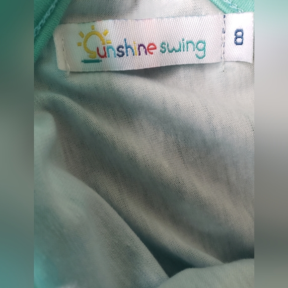 Size 8 Ruffle Sleeve Sunshine Swing Ombre Summer Dress - Picture 3 of 5